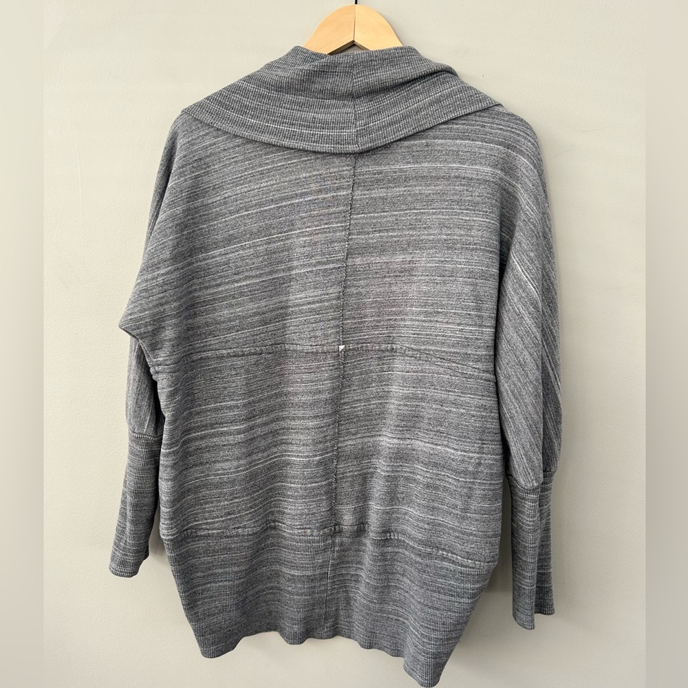 Wilfred Light Heather Grey Diderot Cocoon Open Front Casual Cardigan - Picture 3 of 5